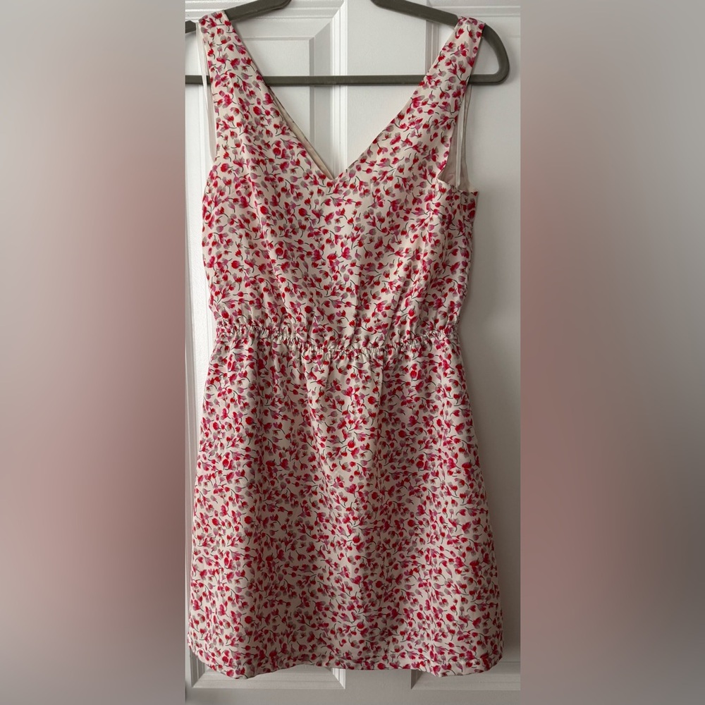 Annabelle Red and White V-Neck Sundress